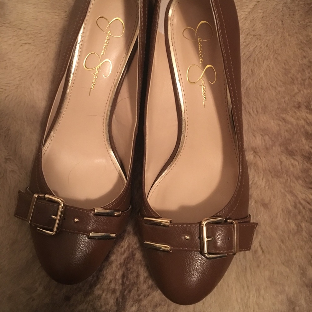 Like new wedge heel shoe worn once smoke free home